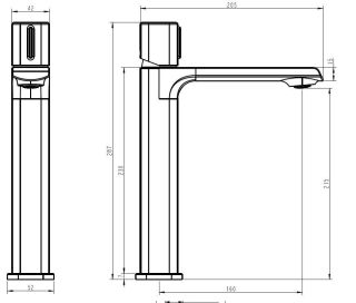 Смеситель для раковины ESKO Abu Dhabi ABU25 хром